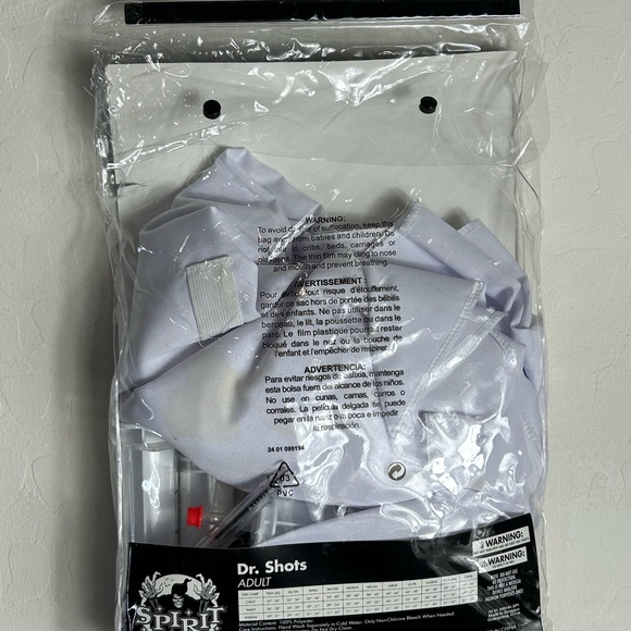 Spirit Dr. Shots Costume in White - Picture 4 of 5
